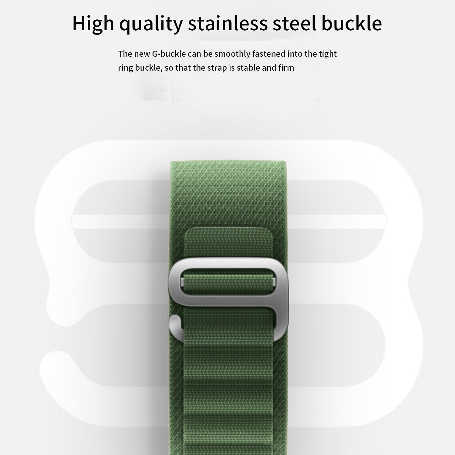 Alpine Loop Nylon Strap for Apple Watch - 42/44/45/49mm Green