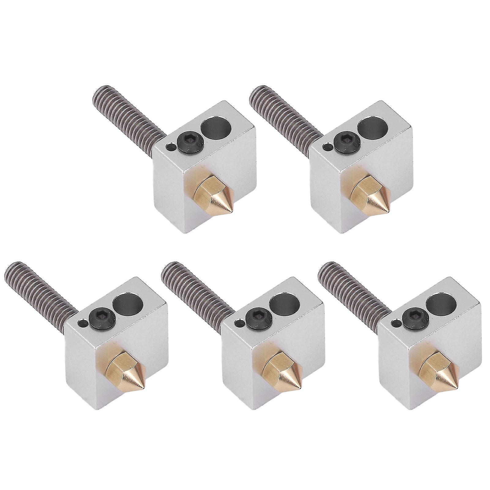 5 Satz 3D-Drucker Hotend Messing Düse Hals Rohr Heizung Block Extruder Teile für Anet A8 A2