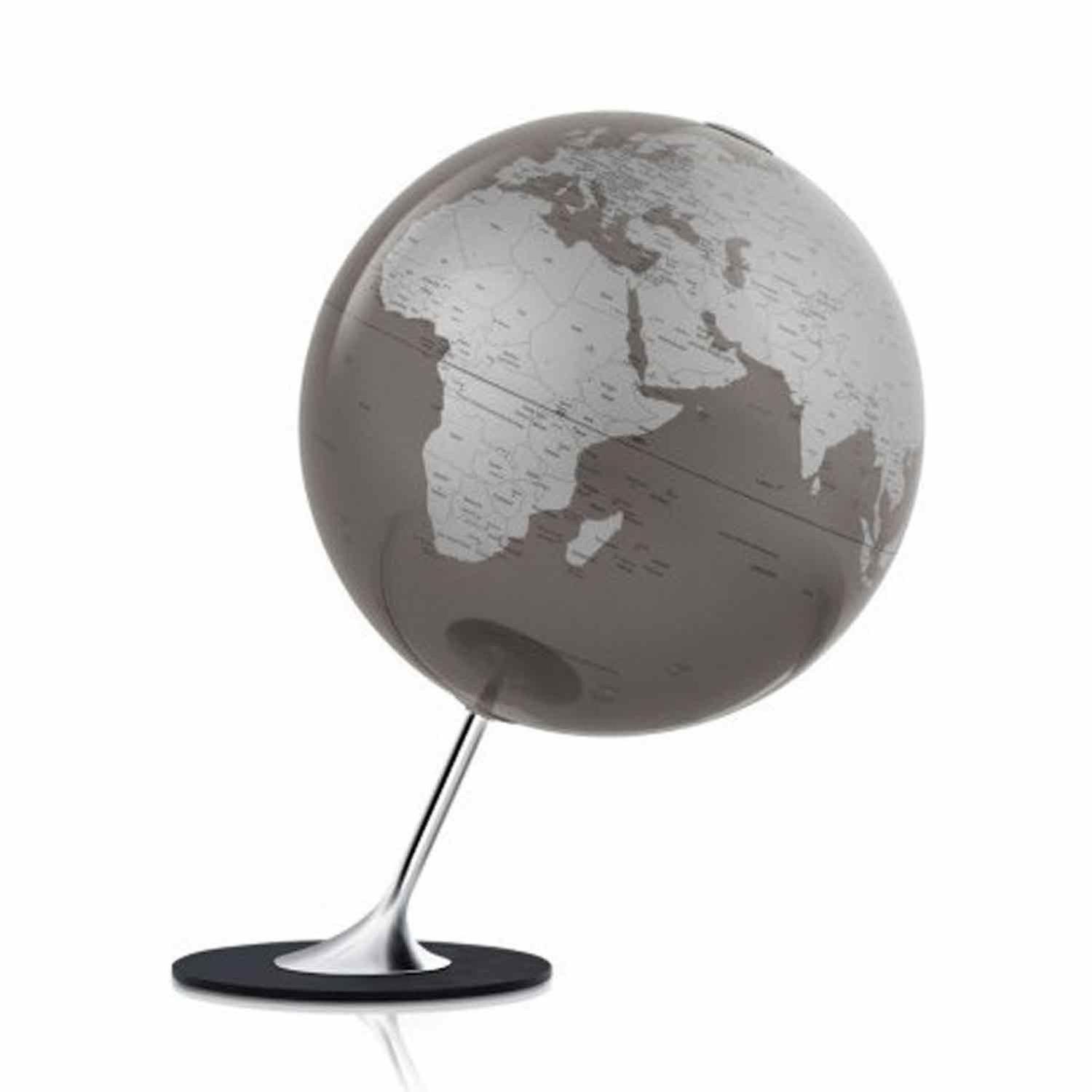 Illuminated world globe Anglo Ø 25 cm - Metal Slate