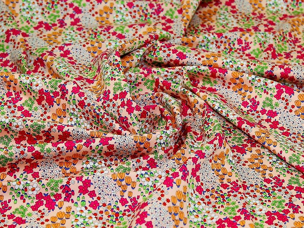 Minerva 100% Cotton Poplin Fabric Peach - per metre