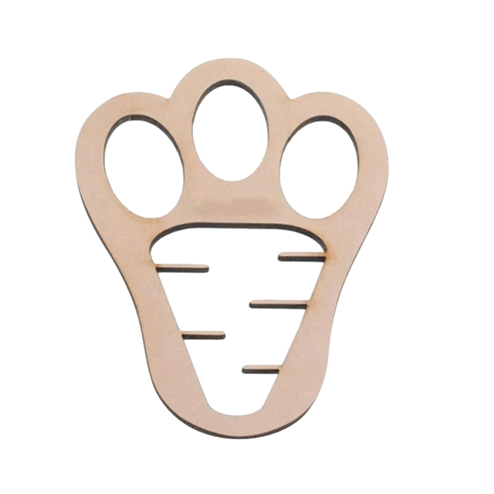 Easter Wooden Bunny Footprints Template Funny Reusable Templating Props for Indoor Outdoor Use