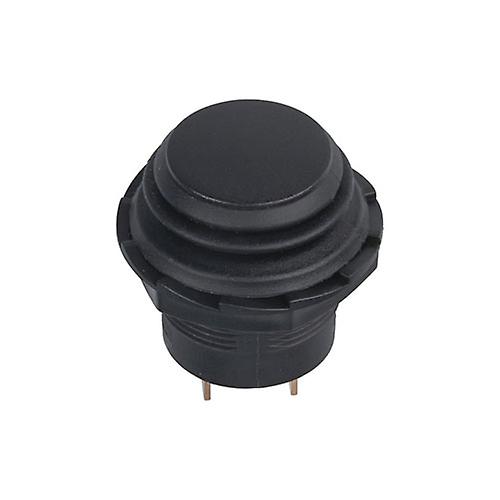 BLACK Momentary IP65 Switch Type Pushbutton Round Mount Hole Diameter 22mm