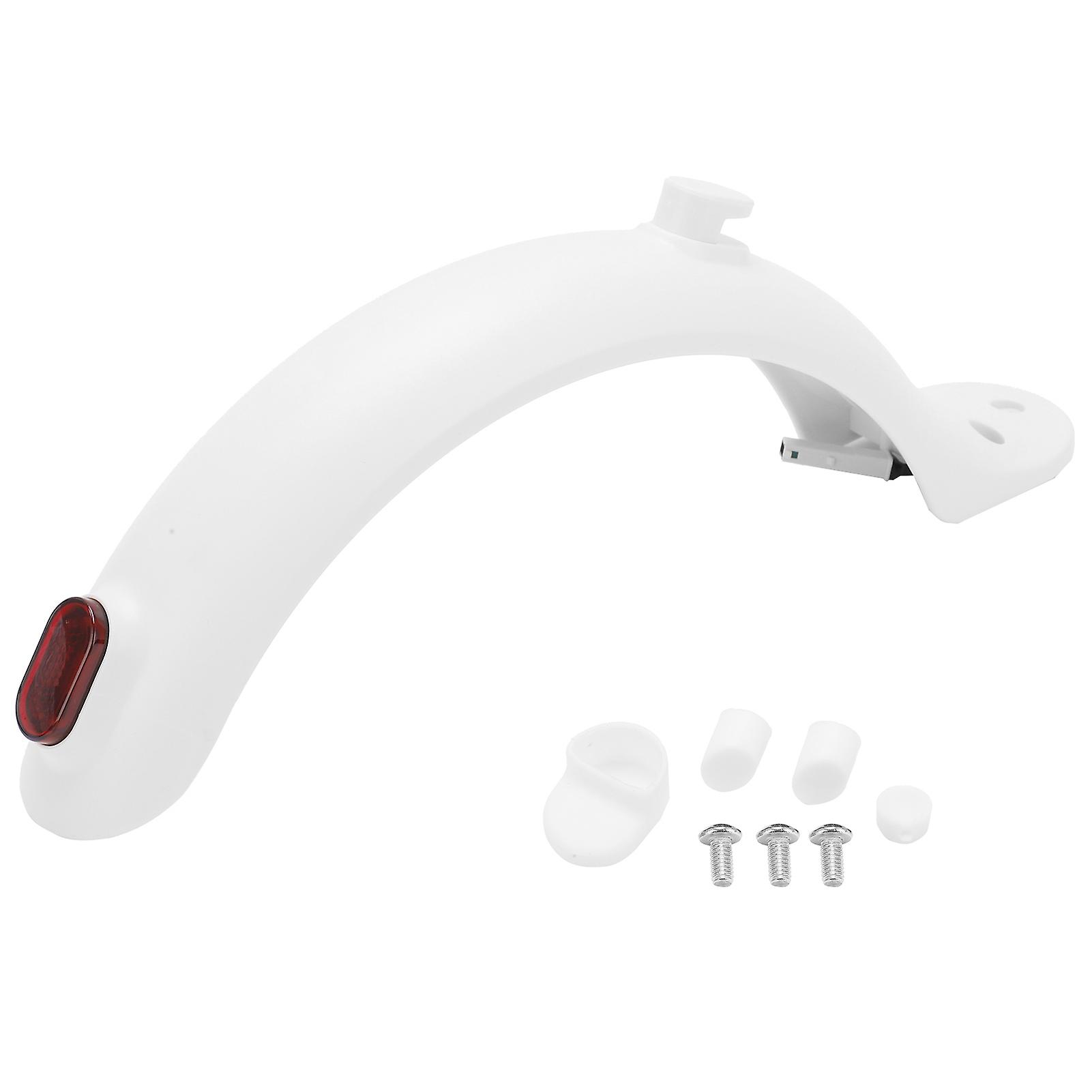 Rear Mudguard for Xiaomi Mijia M365 Electric Scooter with Hook and Tail Light White Accessories