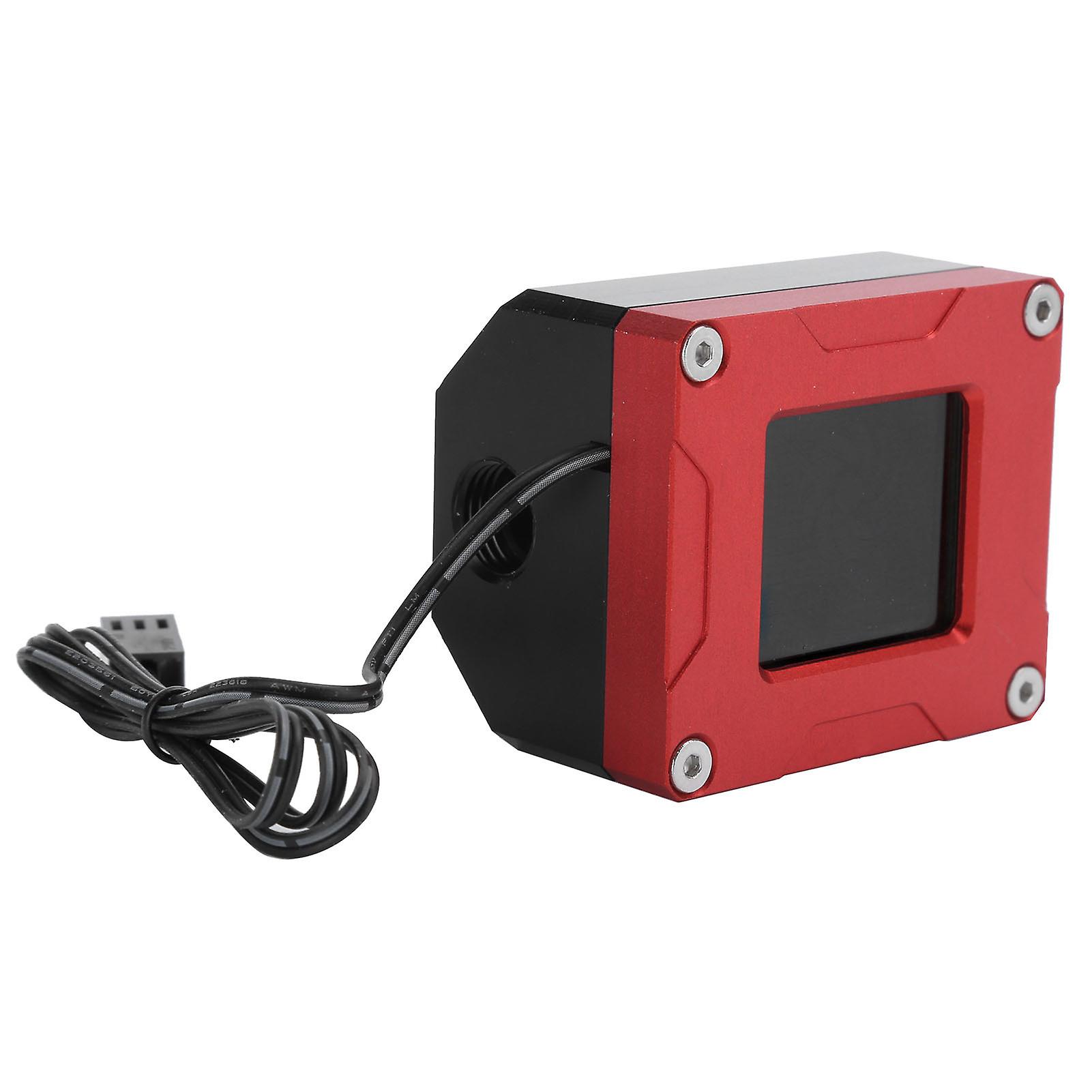 Flow Meter Water Cooling LCD Display Electric Detection Thermonmeter Monitoring LSJ-POZN