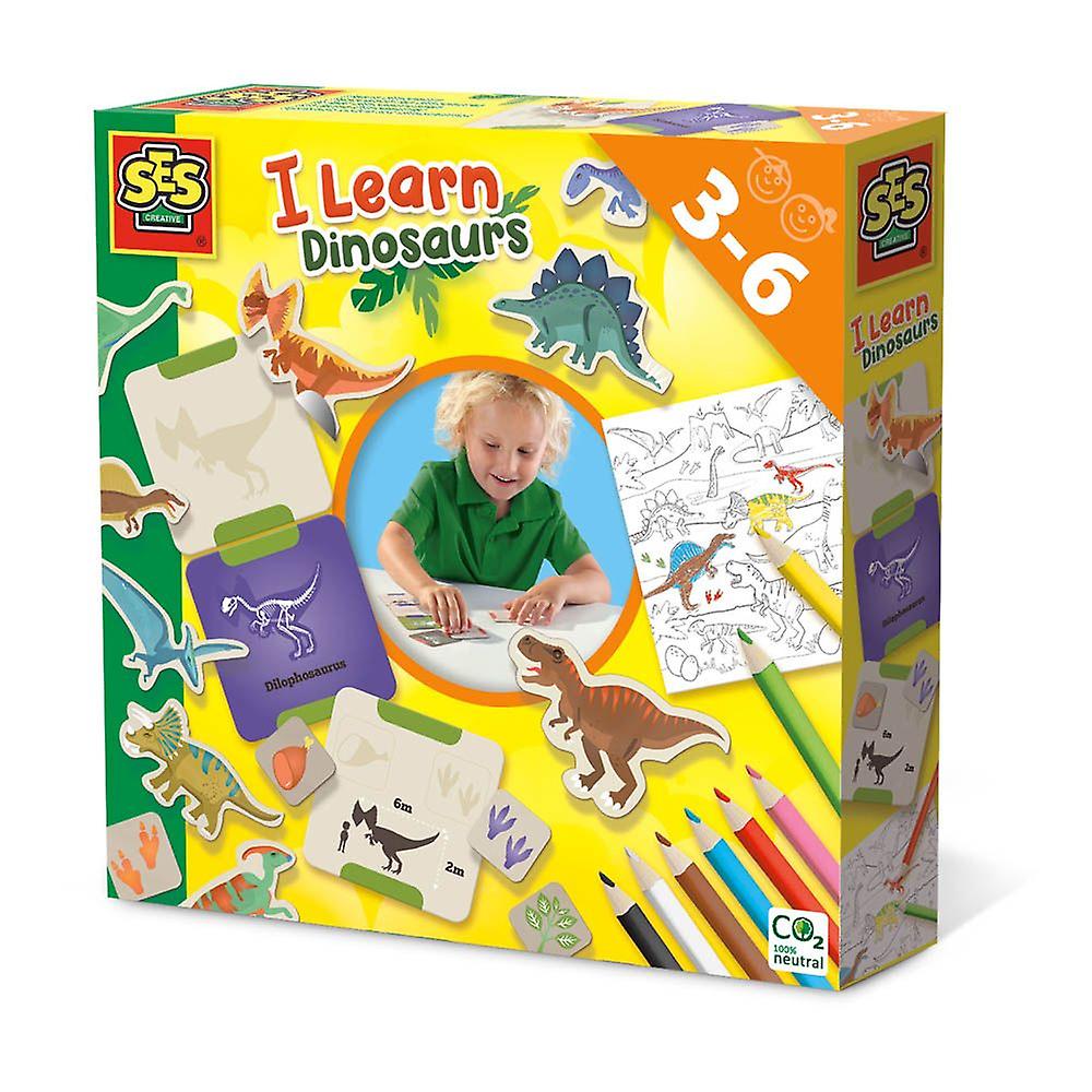 Ses creative i learn 恐龙填色套装，3 至 6 岁