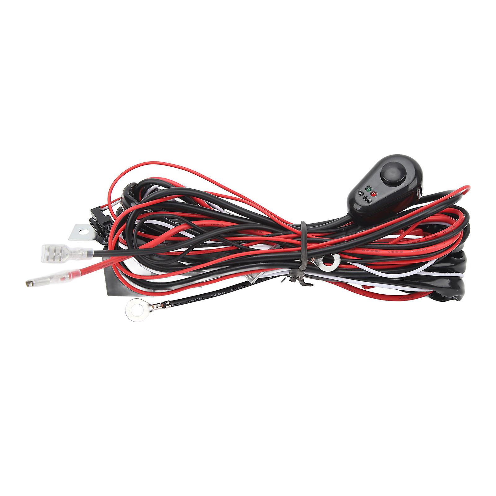 LED Work Light Wiring Harness for Cars - Universal & Reliable