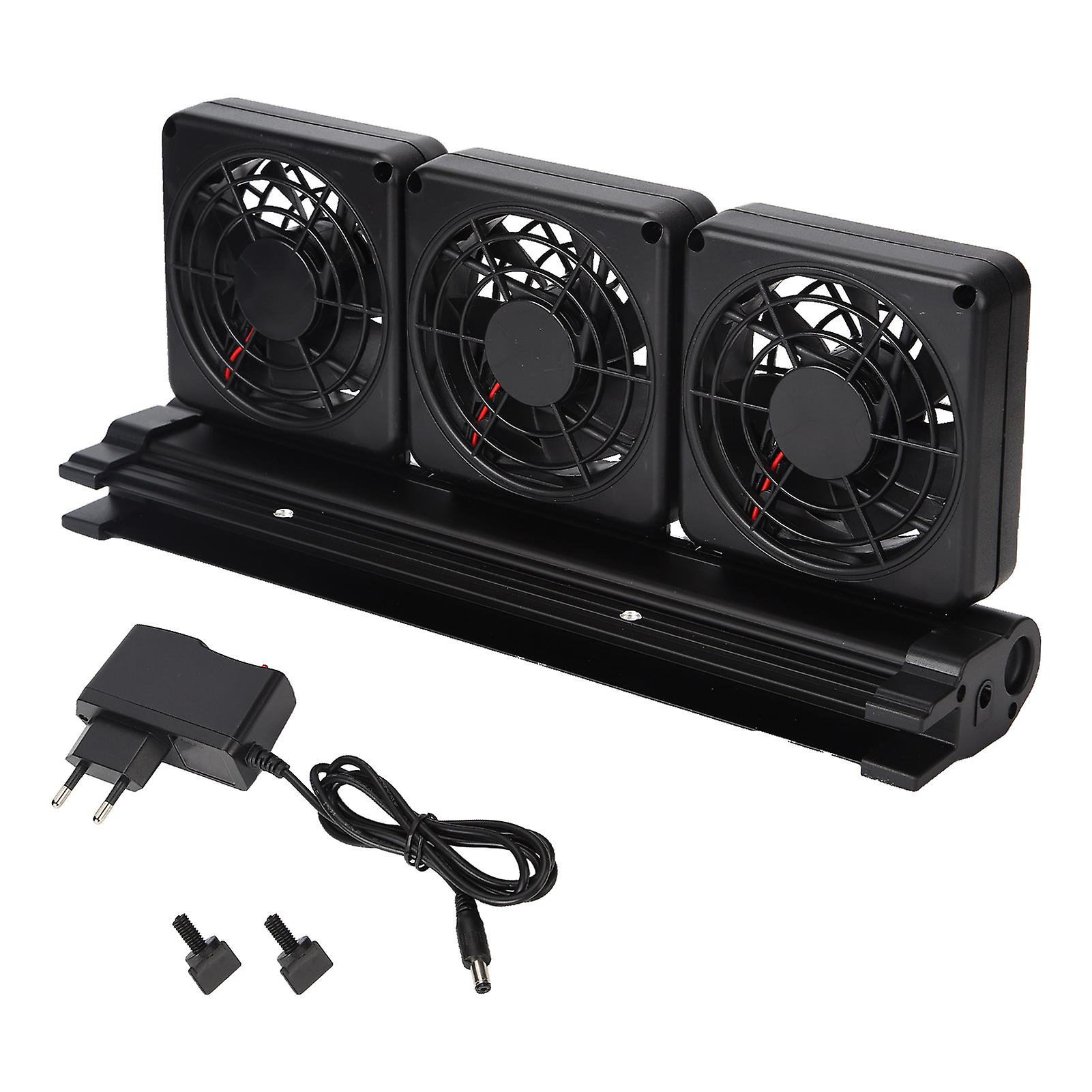 Clamp-Mounted Adjustable Aquarium Fan – Safe 12V & Easy Setup for Fish Tanks
