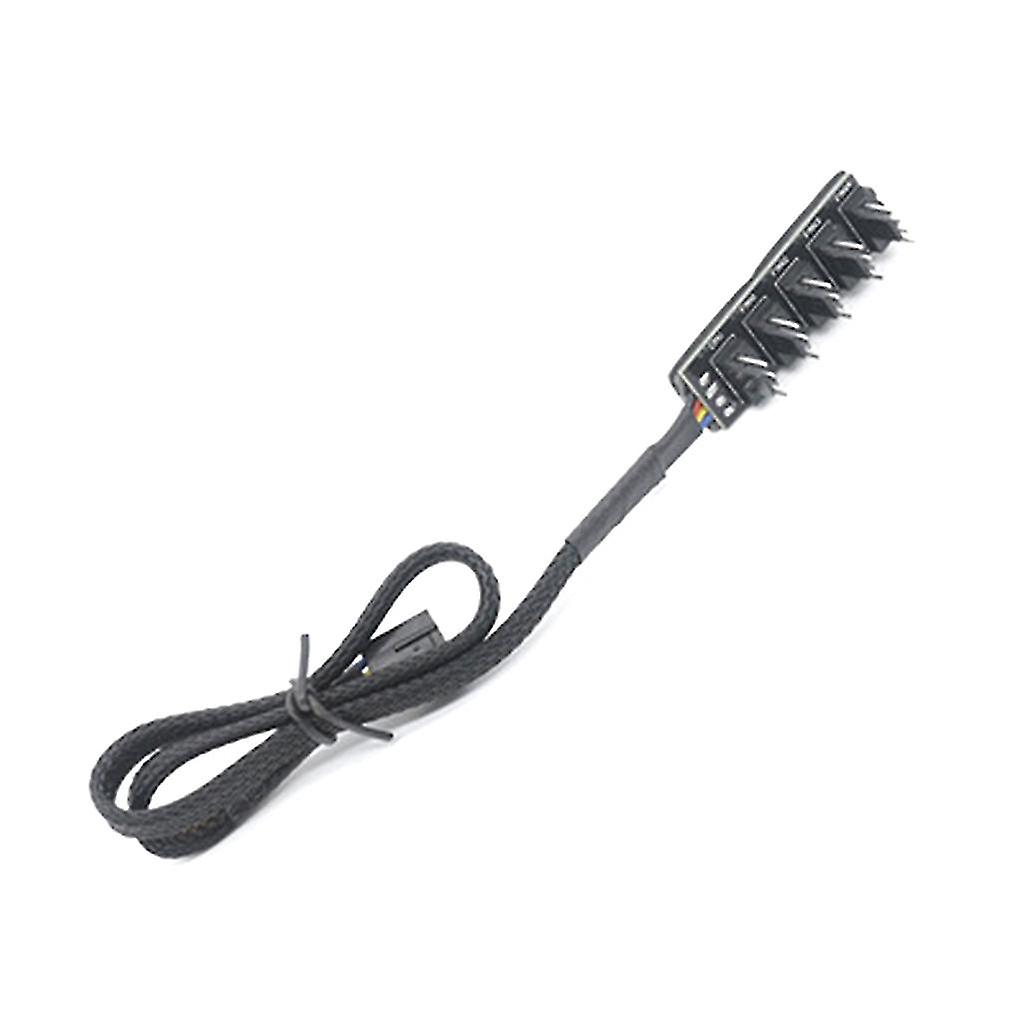 1 To 5 4 Pins Fan Cable  Expansion Board Pwm Cpu Cooler Computer Pc Chassis