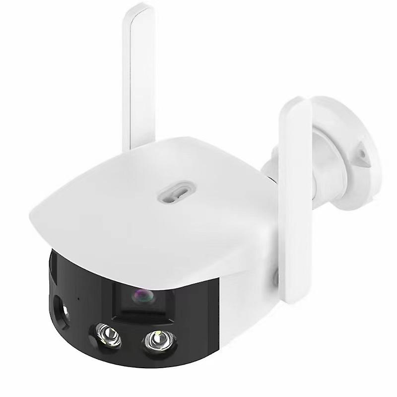 Q38 180 Degree Dual 2MP WIFI IP Camera, Plug:US Plug US Plug