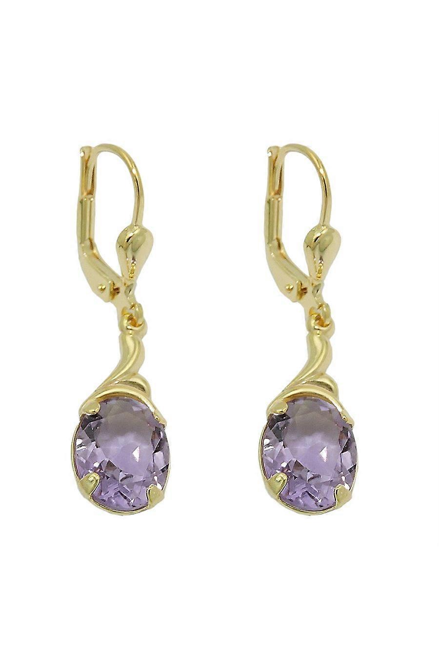 Earrings Real Amethyst 8k Gold - Gl431368