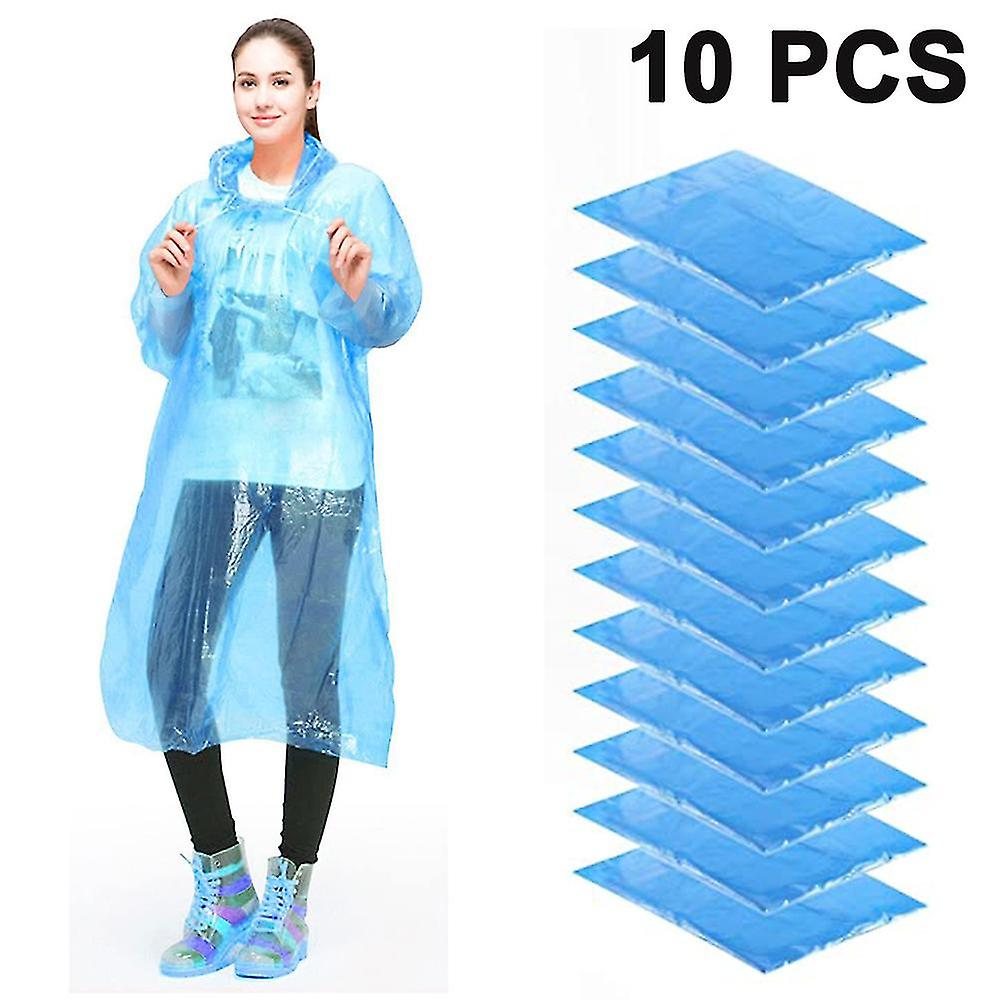 Ponchos de pluie jetables d’urgence Imperméable Manteau avec capuches Portable