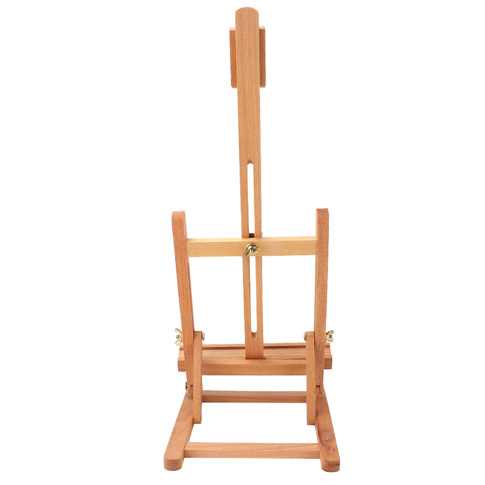 Small Wooden Adjustable Tabletop H frame Easel Studio Artist Display Stand Drawing Board