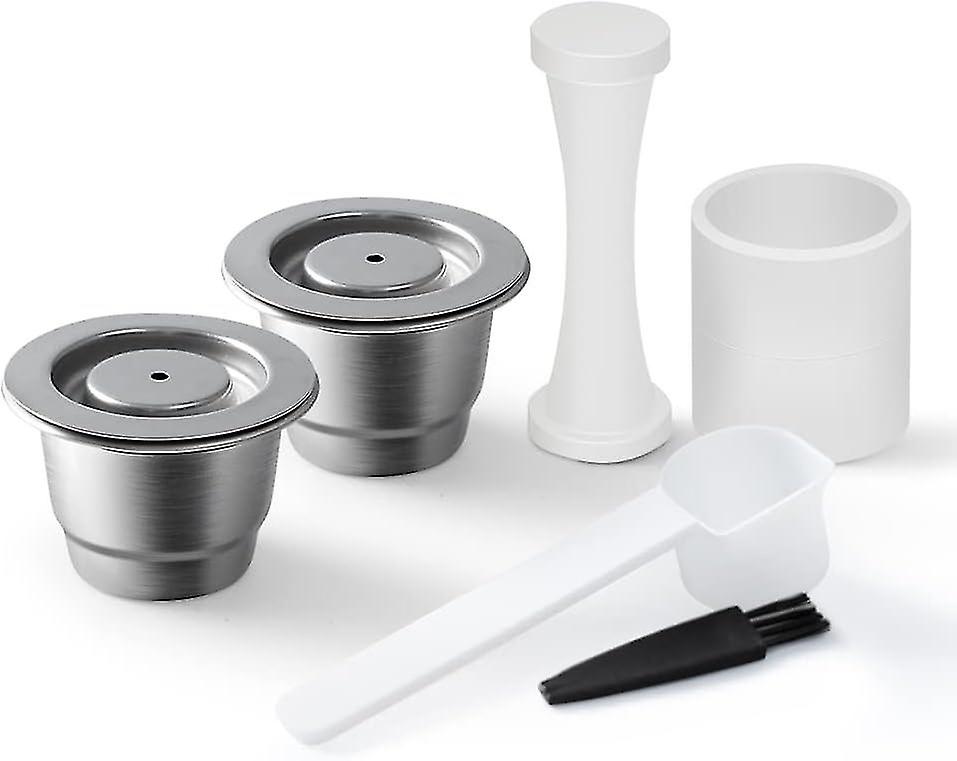 Suitable for Nepresso refillable capsules reusable stainless steel coffee capsules coffee filter cap
