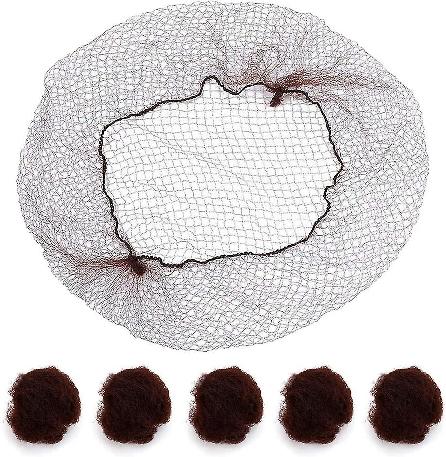 كعكة شبكة الشعر ، 100 قطعة شبكات الشعر غير مرئية ، 20 بوصة شبكة حافة مرنة للنساء ، الفتيات