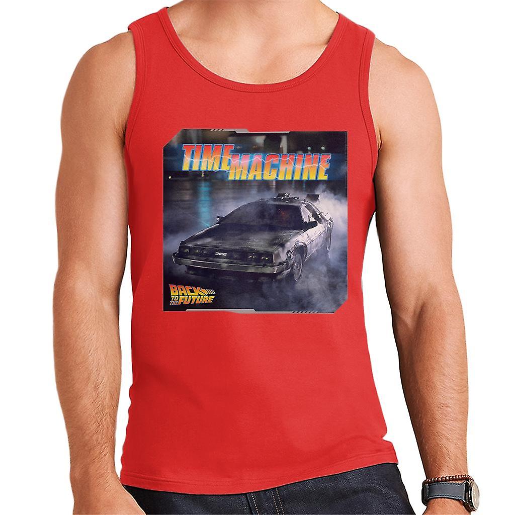 Back to the Future Time Machine Lightning Logo Men's Vest