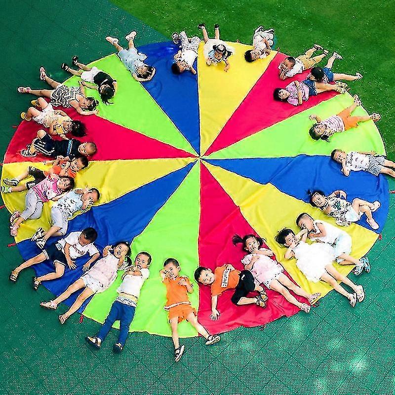 Kids Parachute Toy Parachute Tent Mat Cooperative Games Birthday Gift