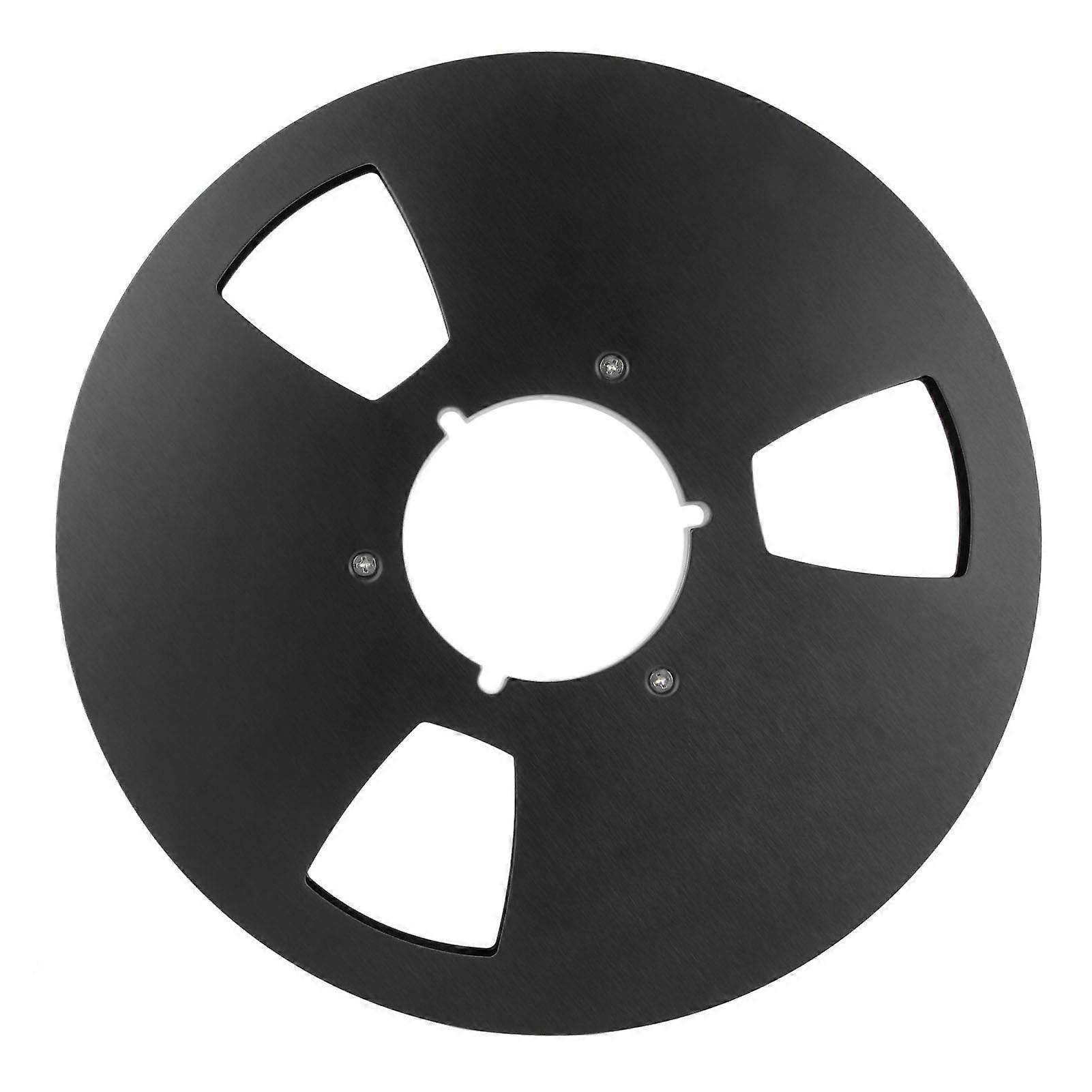 10 Inch 1/4 Inch Tape Reel Open Reel 3 Wind Resistance Holes Empty Tape Reel For Recording Black