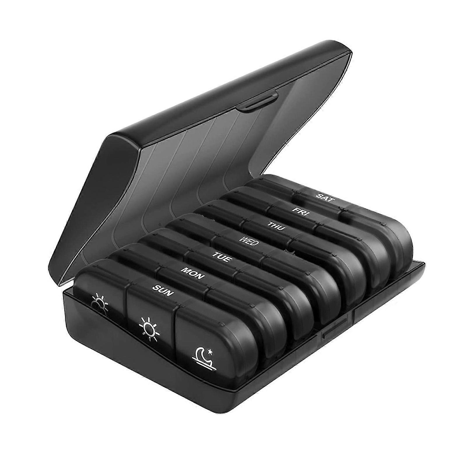 Pill Box 21 Grids 3 Times A Day Large Compartments Waterproof Dustproof Weekly Pill Organizer