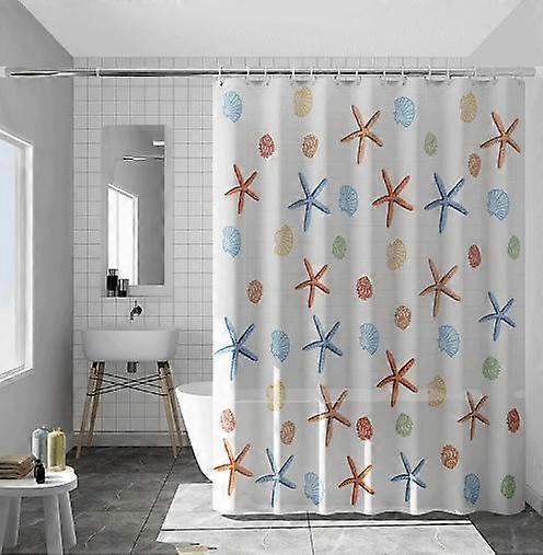 Kaffeeseestern Duschvorhang Wasserdichter Duschvorhang