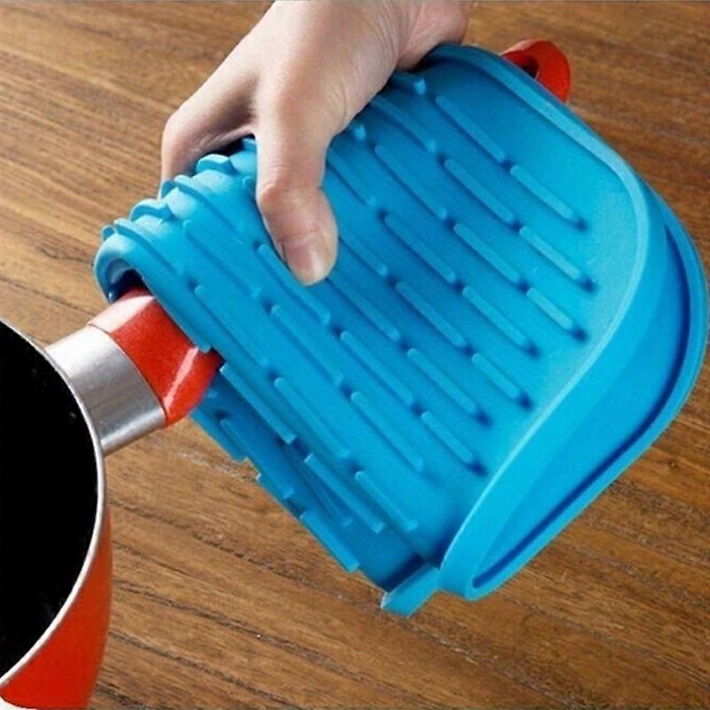 Silicone Potholder Insulated Placemat - Heat-Resistant Rectangle Table Mat for Hot Pots, Dishes and Phone Stand - European Style, Non-Slip, Hand Washa