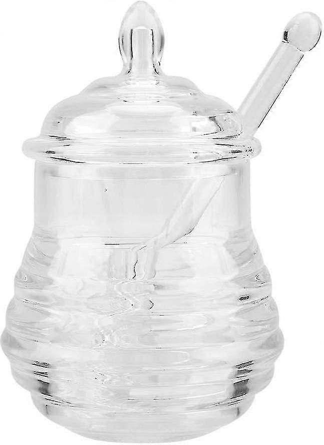 Honey Container Honey Jars Glass 245 Ml Honey Pot Glass Honey Pot With Honey Spoon And Honey Drip Stick For Storing And Dispensing Honey On Your Prefe