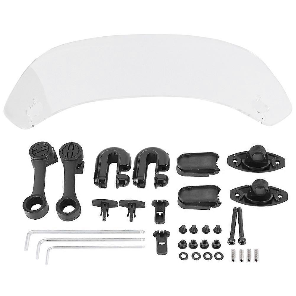 Universal Motorcycle Modified Windscreen Windshield Spoiler Air Deflector Transparent