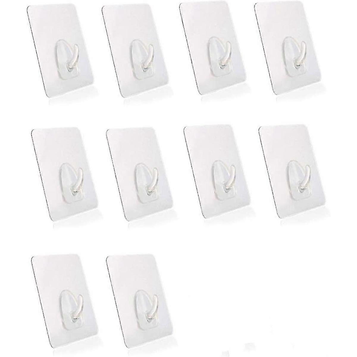 Magic Hooks-self-adhesive Hooks-transparent Hooks 10 Sets