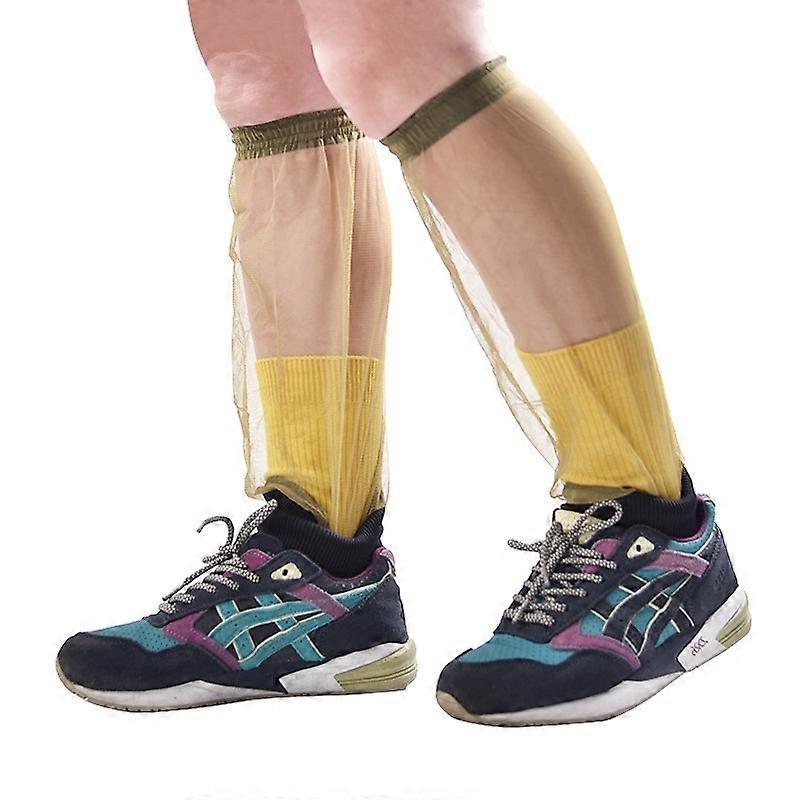 A pair Mosquito Insect Bite Pants Mesh Net Feet Protector Repellent Bug Pants For Outdoor Traveling