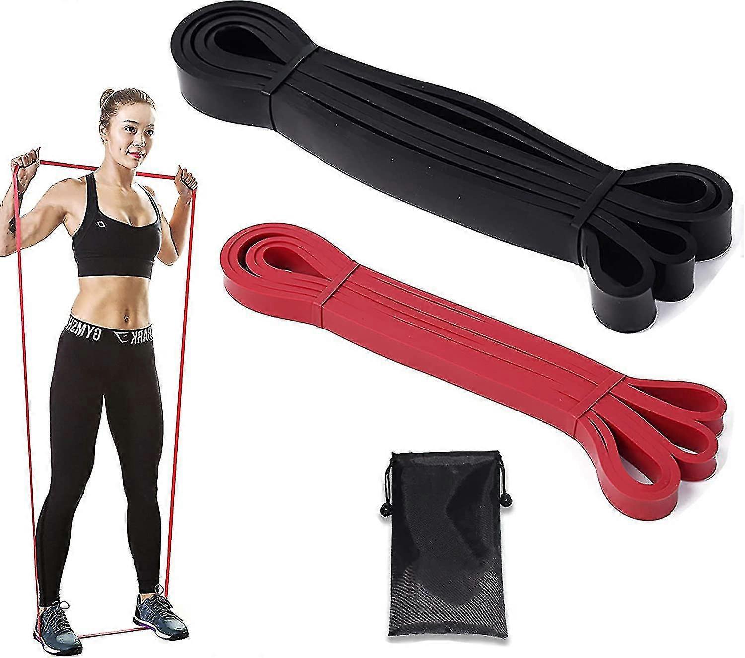 Fitness Elastic Band 2 Choices, Elastic Resistance Band, Strength Training Elastic Bands For Back/arms/hips/legs Stretching, Sport Elastic For Men/wom