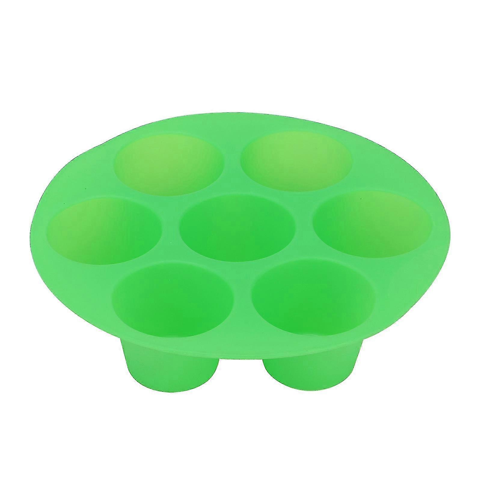 مقلاة كب كيك سيليكون ، قالب مافن غير لاصق للمقلاة الهوائية والفرن ، خالي من مادة BPA (أسود ، 7 أكواب) 18x4 سم - Excellence