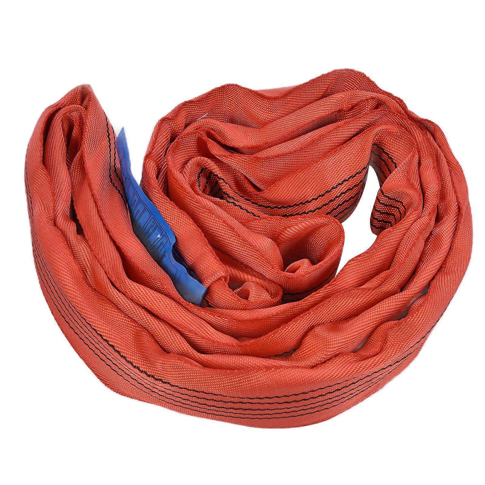 5T Round Lifting Sling PES Endless Loop Crane Webbing Straps Rigging Accessories Wide 75mm5 Meters