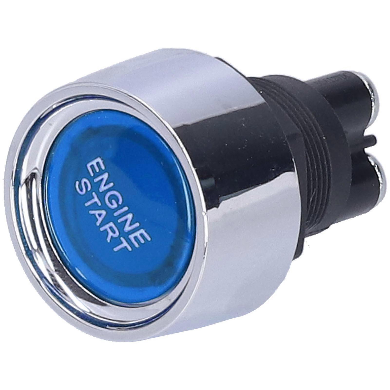 Car Ignition Switch Push Engine Starter Universal Replacement for DC 12V RVs Dirt Bike VehiclesBlue