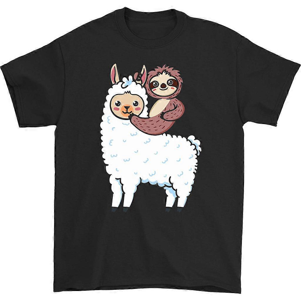 Sloth Riding Llama T-shirt