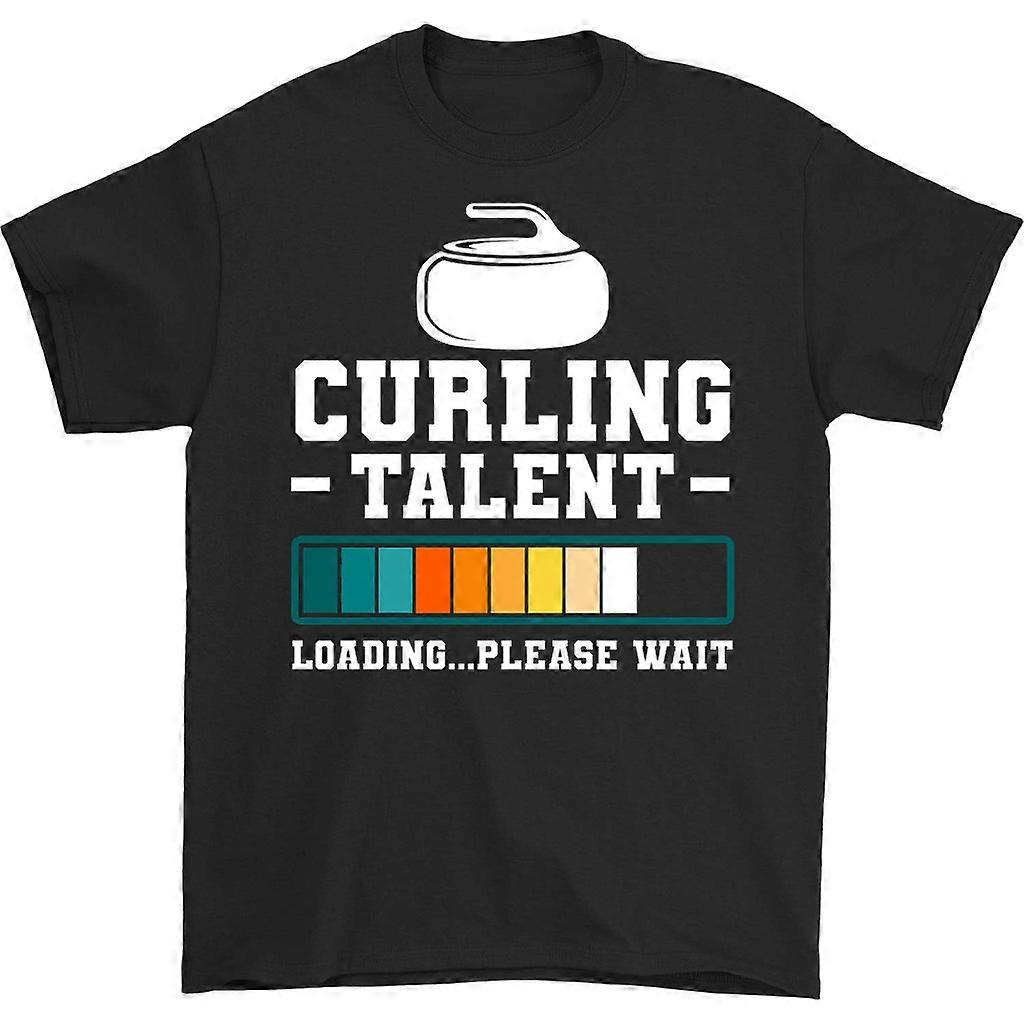 Curling Talent Loading Please Wait T-shirt