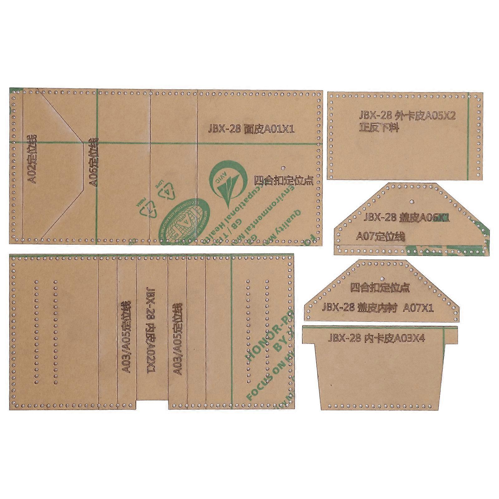 Clear Acrylic Stencil Template Transparent Short Wallet Pattern Craft Hand?Made Tools