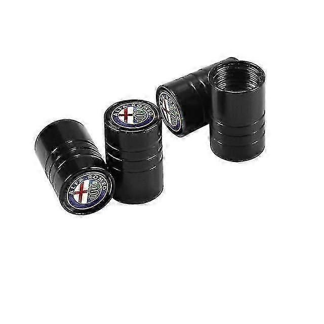 Metal Alloy Car Wheel Tire Valve Stem Caps for Alfa Romeo Models Including 159 Giulietta 147 Mito Giulia 156 166 GT Stelvio Tonale 4PCS-Good quality