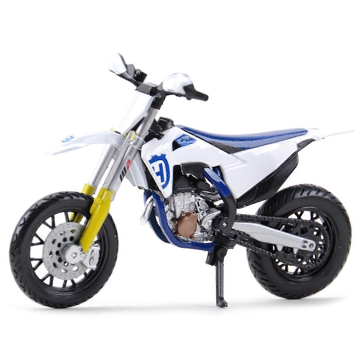 Bburago 1:18 Husqvarna FS 450 Supermoto ثابت يموت يلقي المركبات هوايات قابلة للتحصيل دراجة نارية نموذج اللعب
