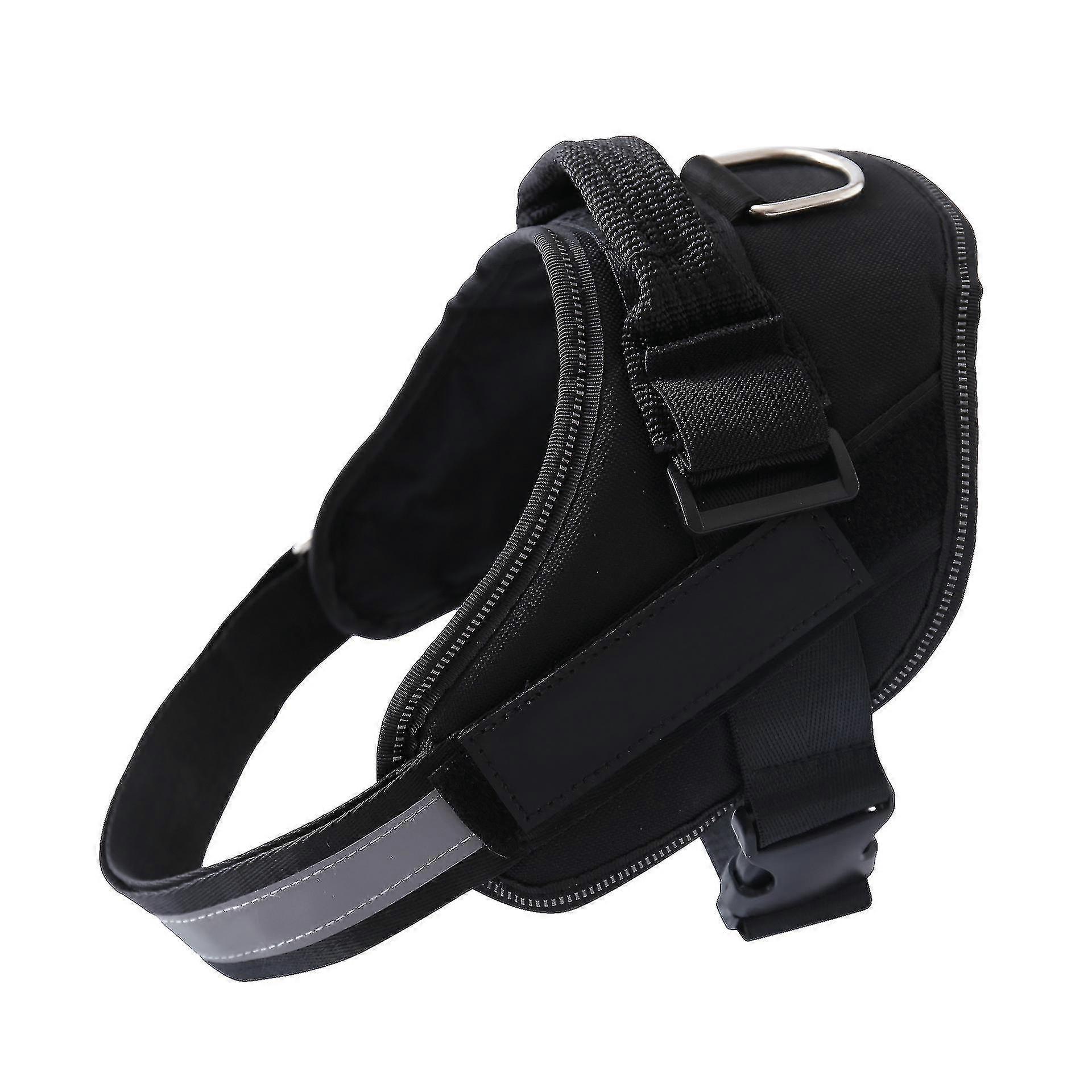 Dog Harness, No-pull Reflective Dog Vest, Breathable Adjustable Pet Harness With Handle For Outdoor Walking - No More Pulling, Tugging Or Chok