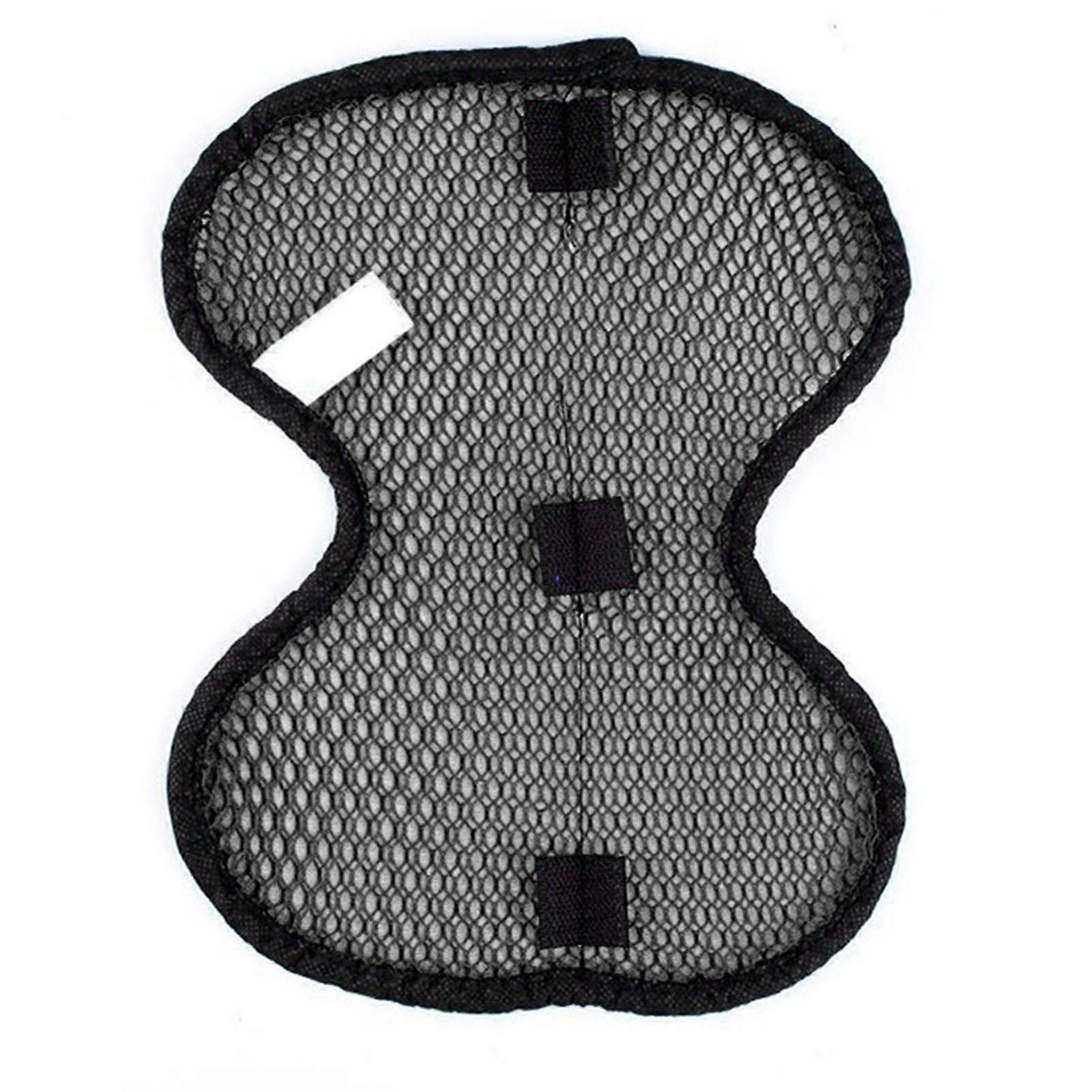 オートバイヘルメットパッド通気性メッシュ3D耐熱クッション性断熱裏地付きヘルメットパッド男性女性用ブラック