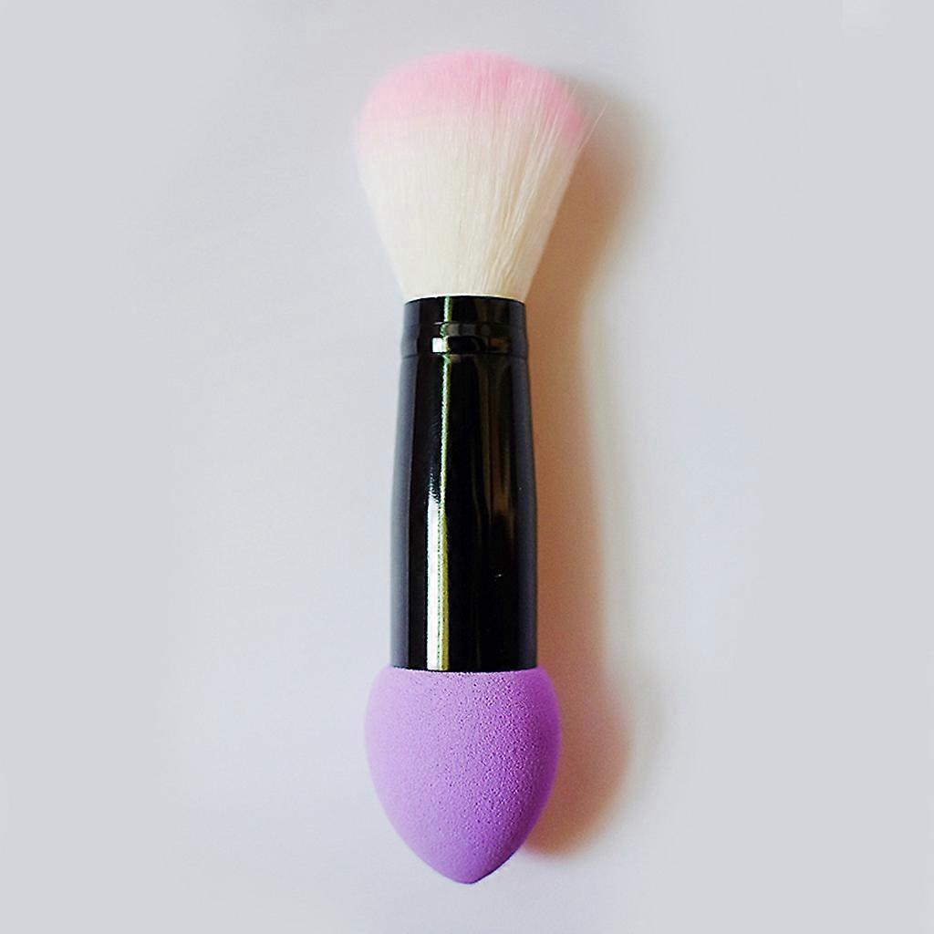 New 1pc Blusher Blush Nylon Make Up Brush Two Heads