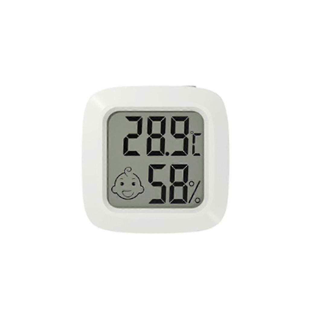 Mini Lcd Digital Thermometer Hygrometer Magentic Temperature Meter Humidity Sensor White
