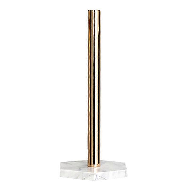 Gold Paper Stand With Marble Base Vertical Paper Towel Rack Modern Paper Towel Holder Roll Toilet Co