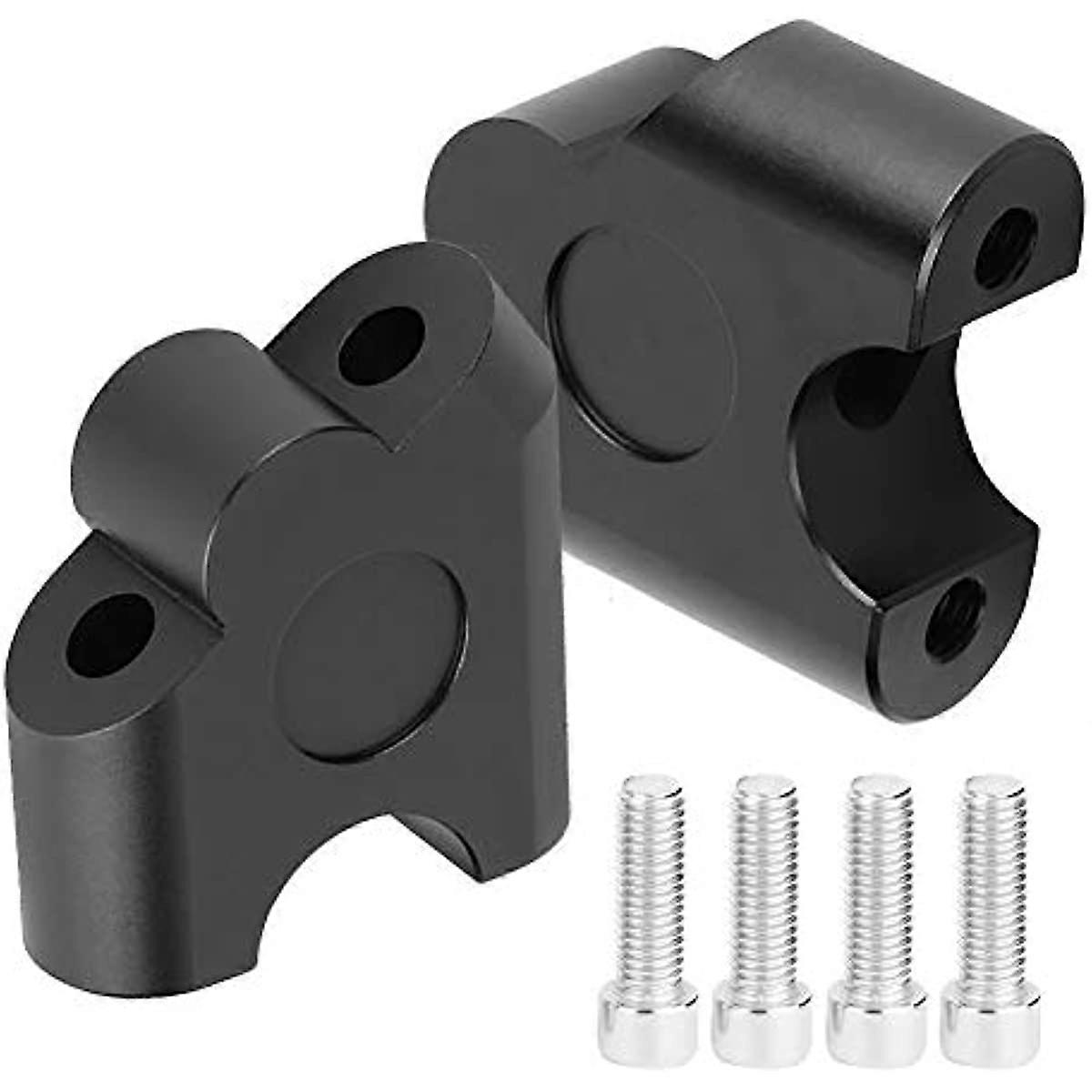 Handle Bar Riser  22mm Universal Motorcycle Handle Bar Riser Handlebar risers riser 22mm motorcycle Clamp Back Move Mount Adapter(Black)