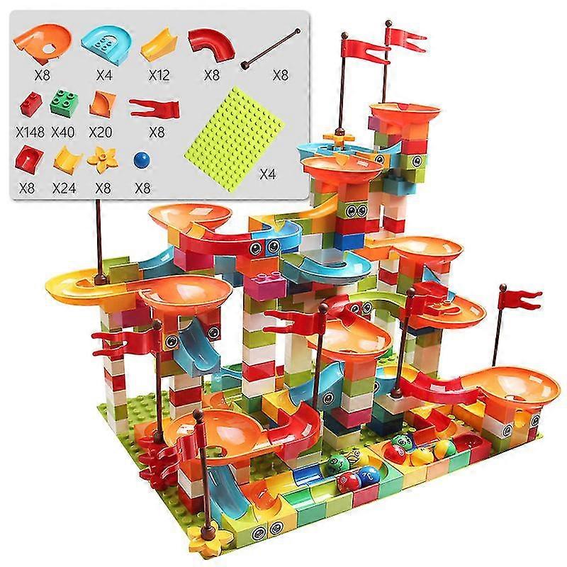 308pcs Funil compatível Slide Bloqueia Brinquedos Diy Big Bricks