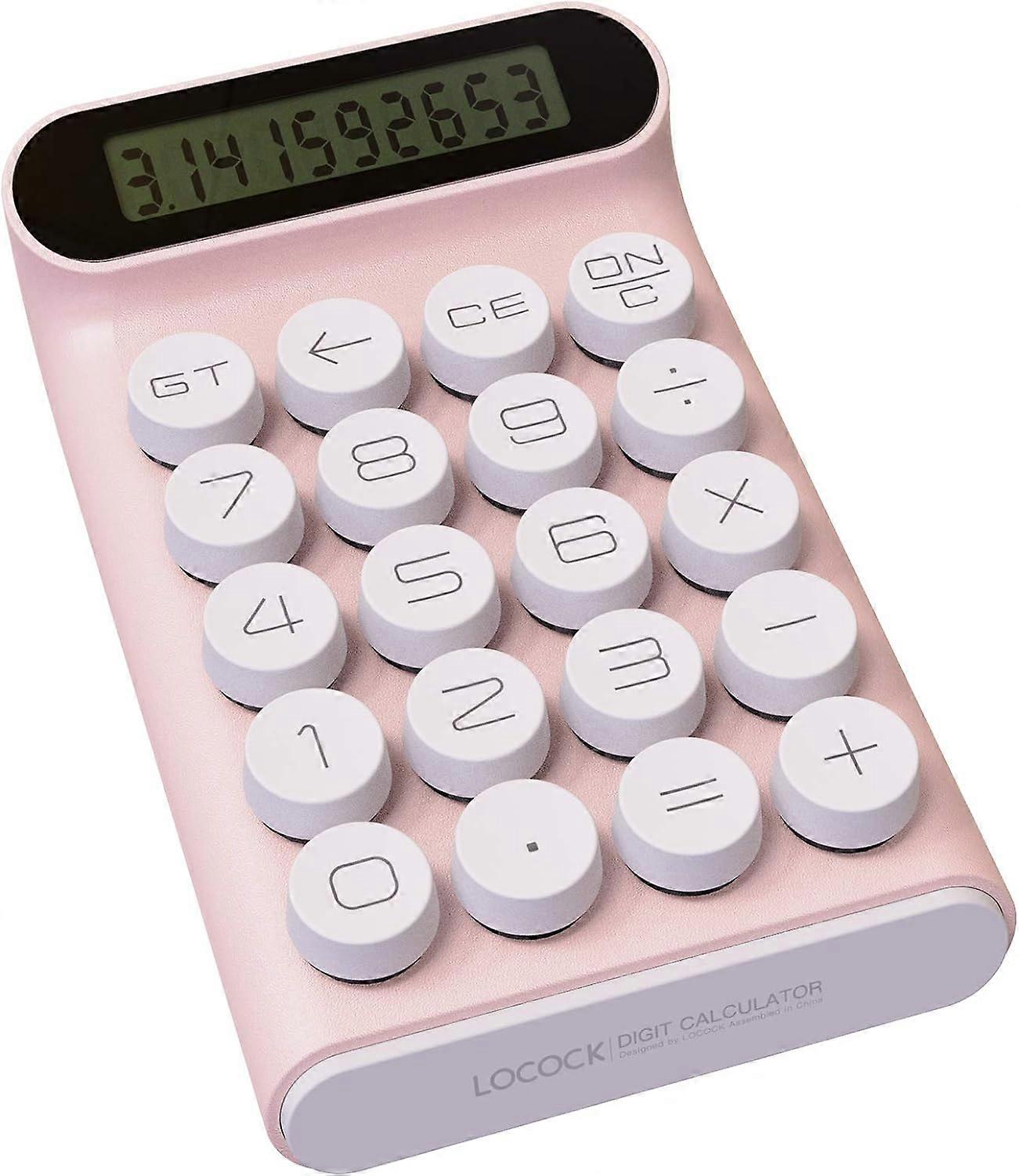 Mechanical Switch Calculator,Handheld for Daily and Basic Office,10 Digit Large LCD Display