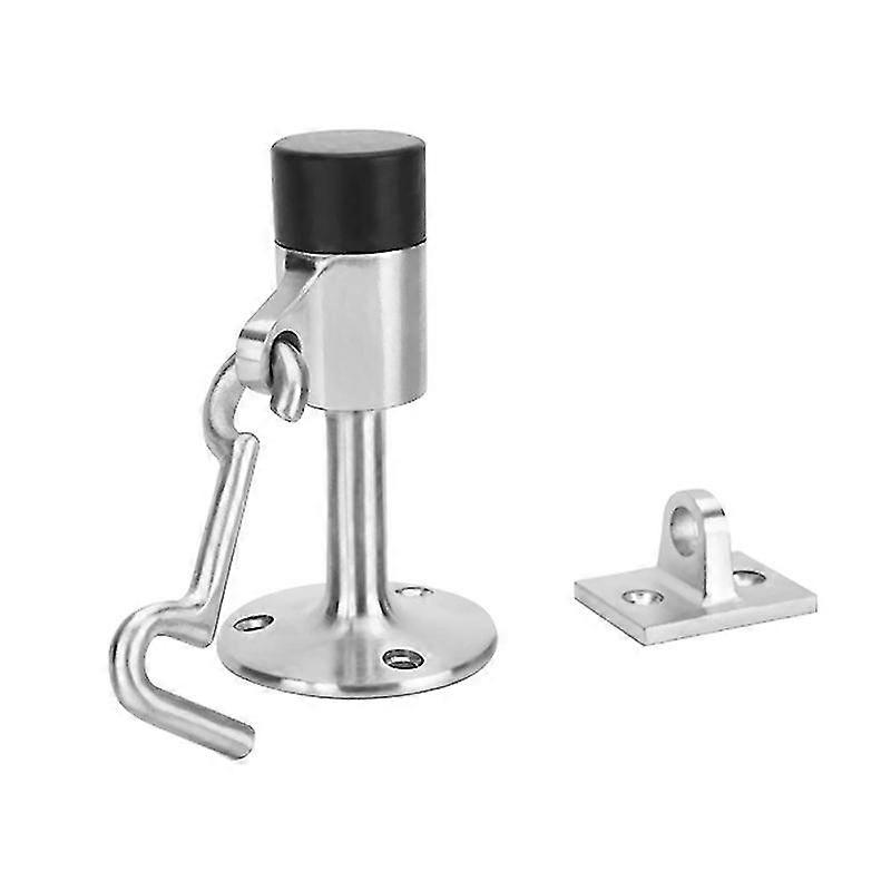 Heavy Duty Door Stop With Hook Stainless Stee
