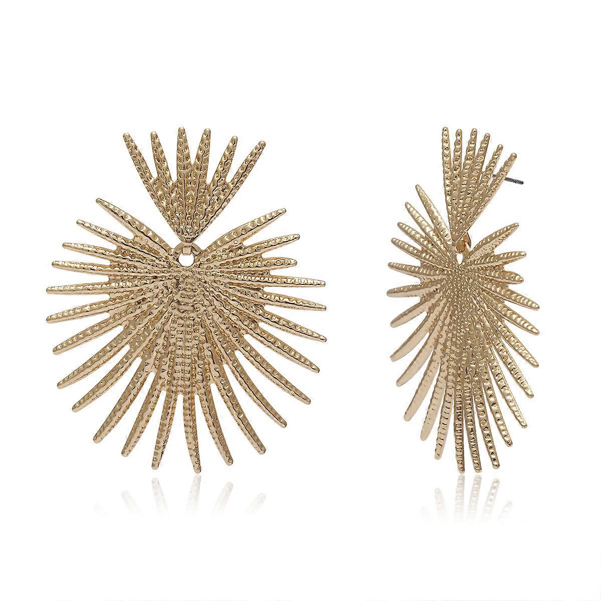 Heart Dangle Earrings Studs Gold Star