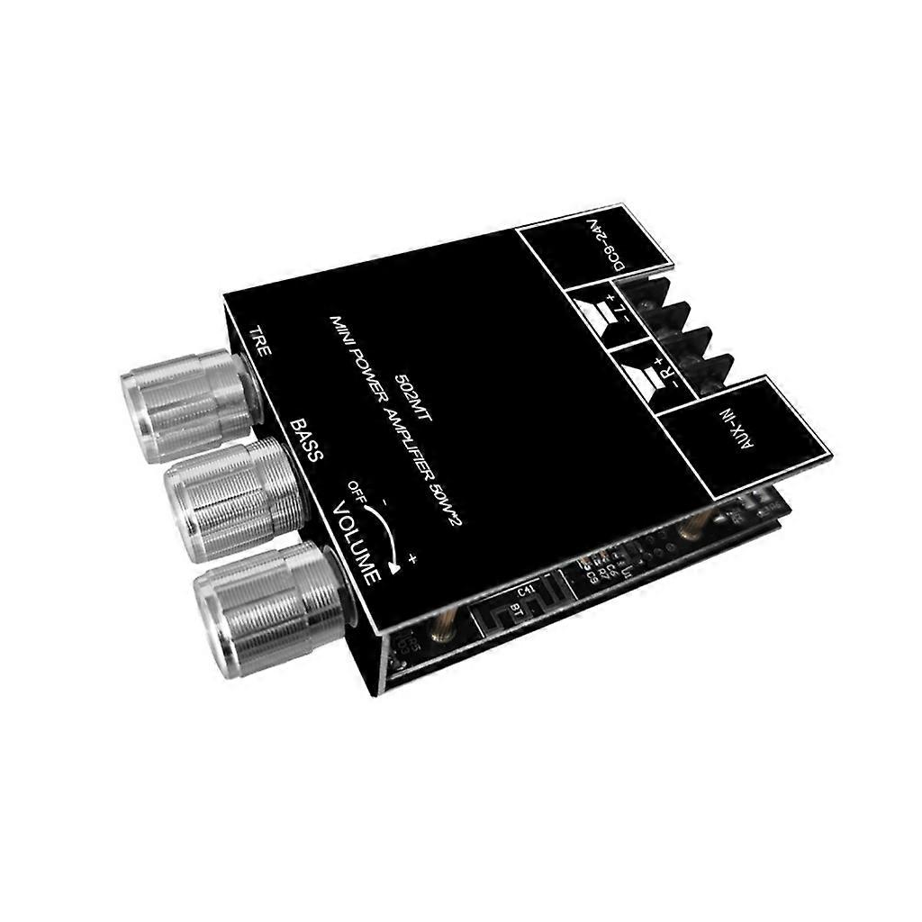 Home Power Amplifiers 2.1Channel Bluetooth-compatible Stereo Amplifier 2x50W