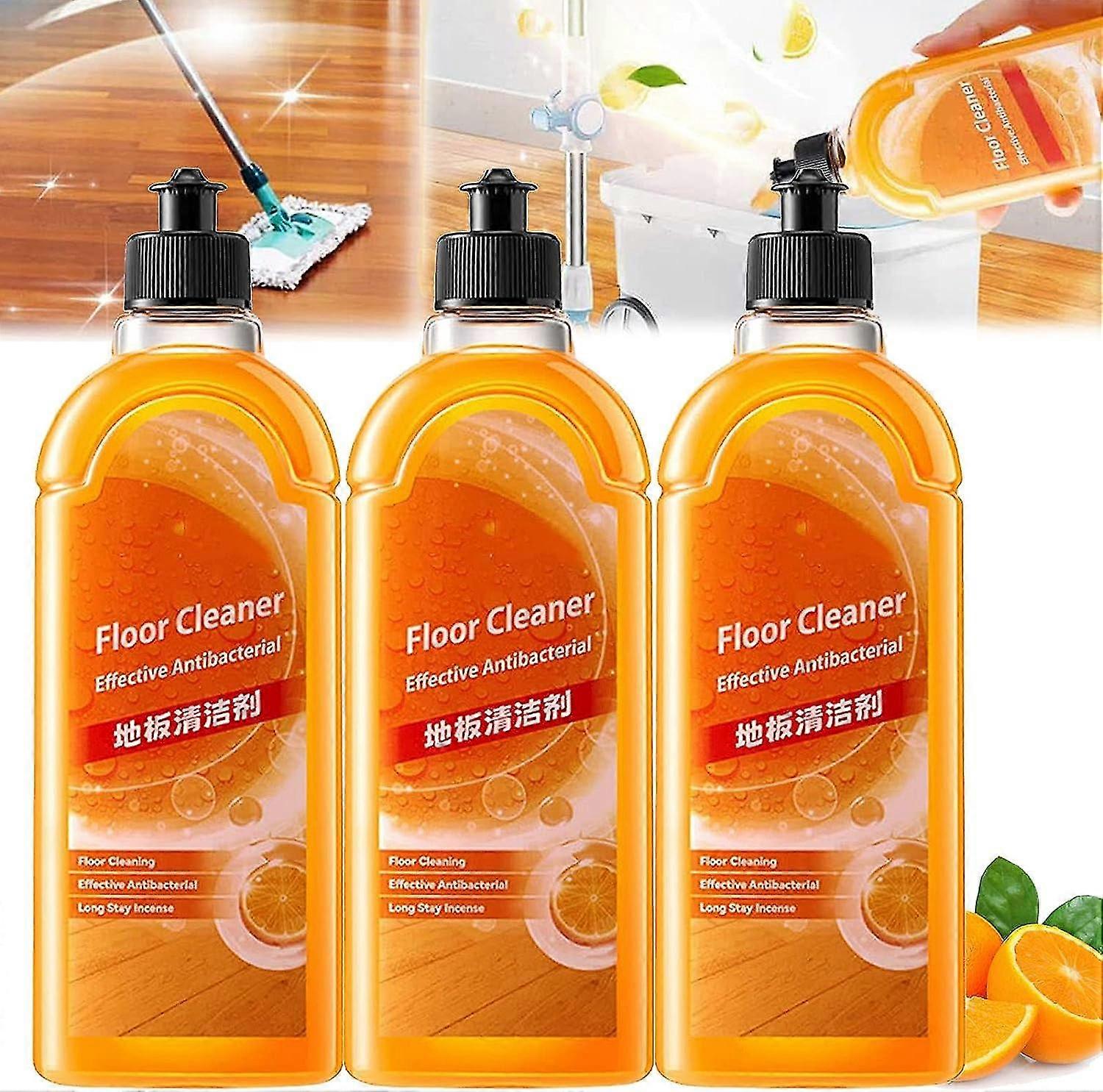 Multi-purpose Floor Cleaner, Multi-surface Powerful Decontamination Floor Cleaner For Tiles, Hardwood, Laminate Floors, Sweet Orange Fragrance