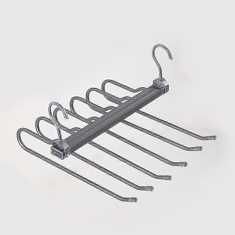 Telescopic Folding Trouser Hanger Saving Space Pants Storage Holder For Home